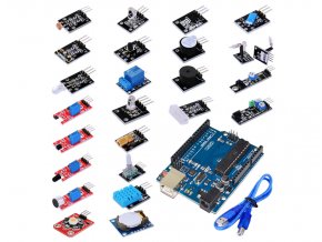 Senzor kit - 24 elektronických modulů + Arduino