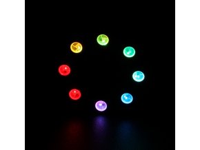 8 RGB Rainbow LED Ring světlo