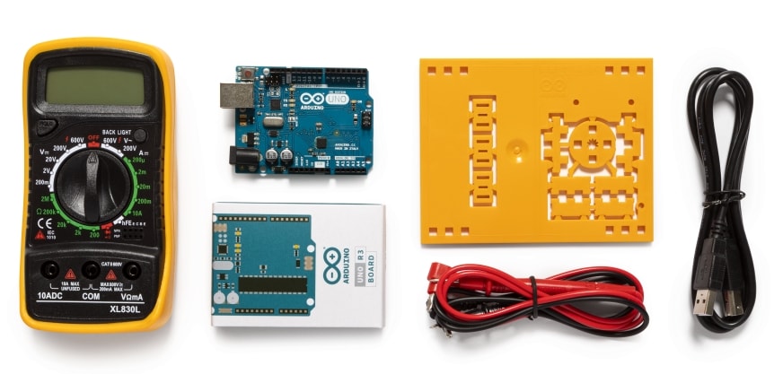 Arduino Education Starter Kit hlavni AKX00023 součásti