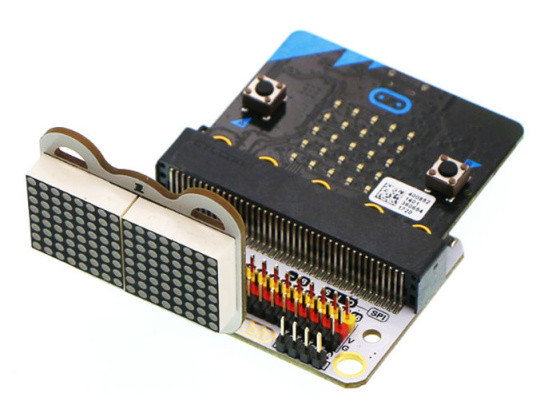 8x16 LED Matrix modul - červená s microbit