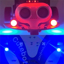 Cutebot - Micro:bit chytré závodní auto RGB světlomety