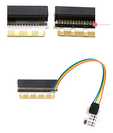Edge:bit pro micro:bit - ochranný modul - pin lišta