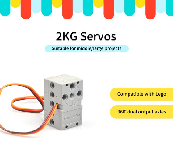 Geekservo 2kg 360° kompatibilní s LEGO®