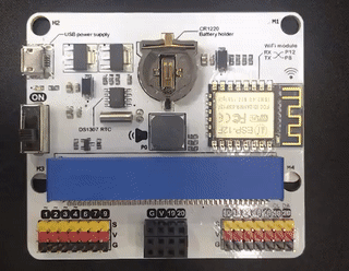IoT:bit pro micro:bit - modul pro Internet věcí IoT - vložení baterie