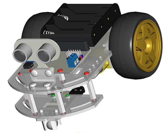 Motor:bit kit chytrý robot s Micro:bit