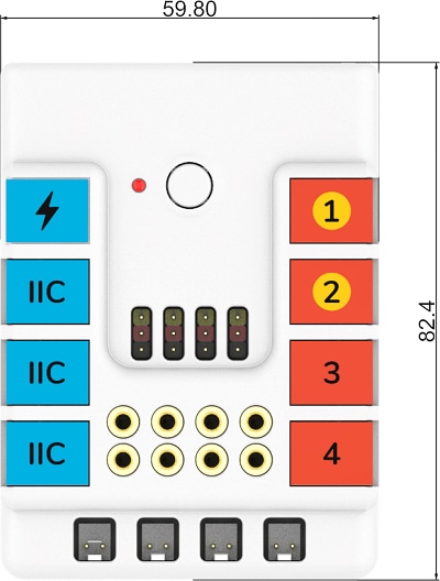 NEZHA rozšiřující modul pro microbit kompatibilní s LEGO® rozměry