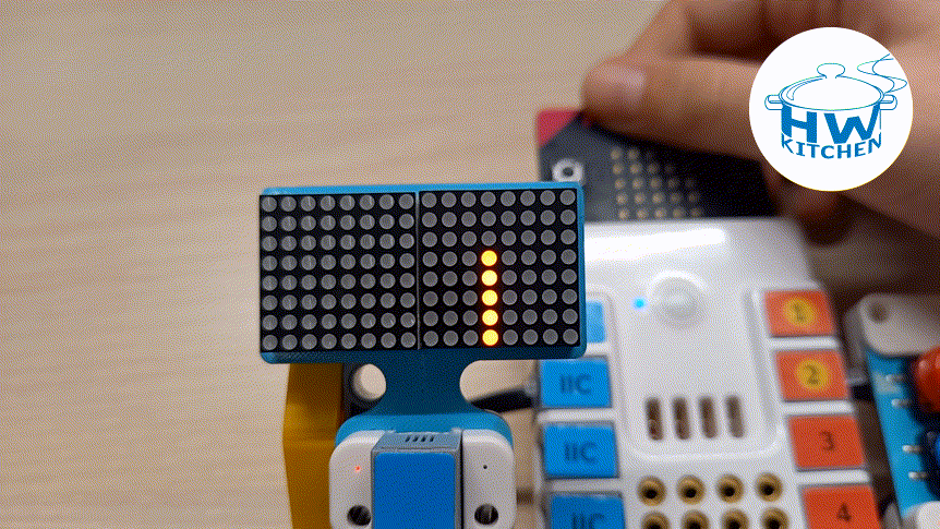 PlanetX 8x16 LED Matrix modul - červená demo