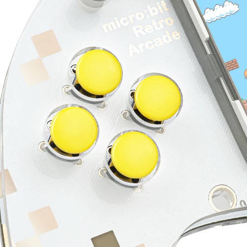 Microbit Retro Arcade Gamepad herní konzole - tlačítka