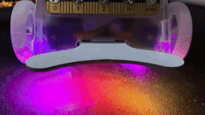 RGB LED duhový nárazník pro robota Ring:bit V2 - program duha