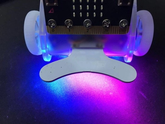 RGB LED duhový nárazník pro robota Ring:bit V2 - duha