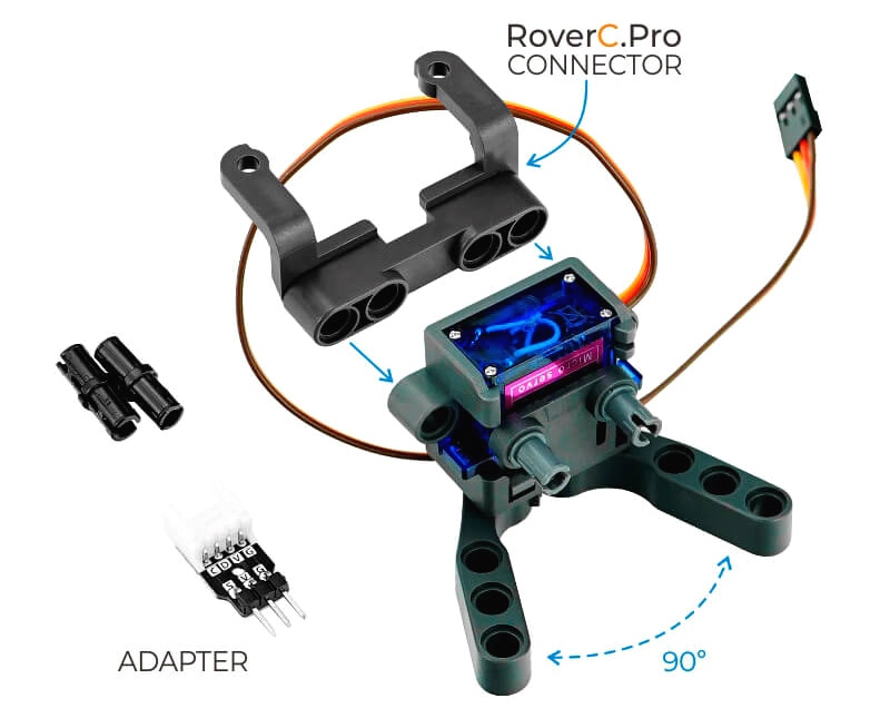 Robotické chapadlo pro Cutebot kompatibilní s LEGO® RoverC.Pro
