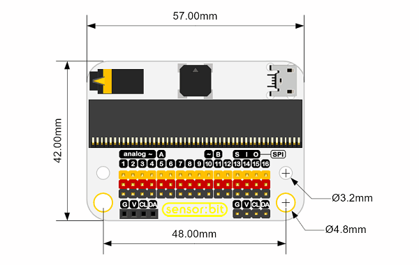 senzor-bit-pro-microbit-univerzalni-rozsirujici-modul-rozmery