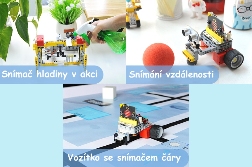Wonder Building Kit - stavebnice robotů s Wukong 32v1 pro LEGO® (bez micro:bit) snímače