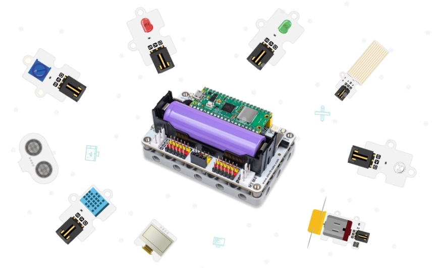 Wukong2040 Inventor's Kit pro Raspberry Pi Pico senzory