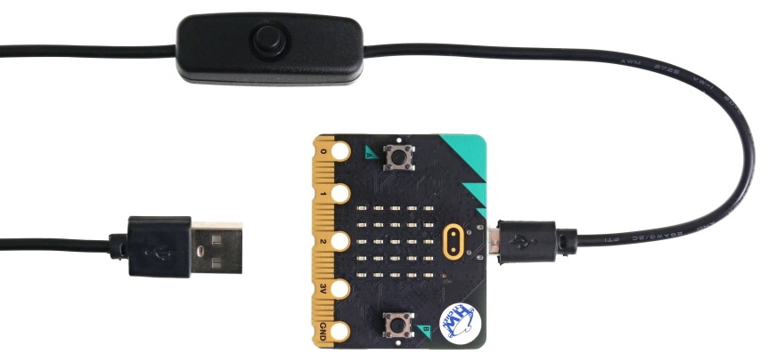 Micro USB napájecí kabel s vypínačem 1m