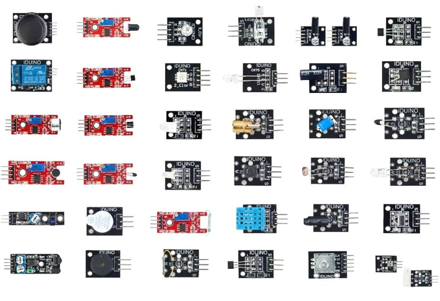 Senzor kit pro Arduino - 37 elektronických modulů