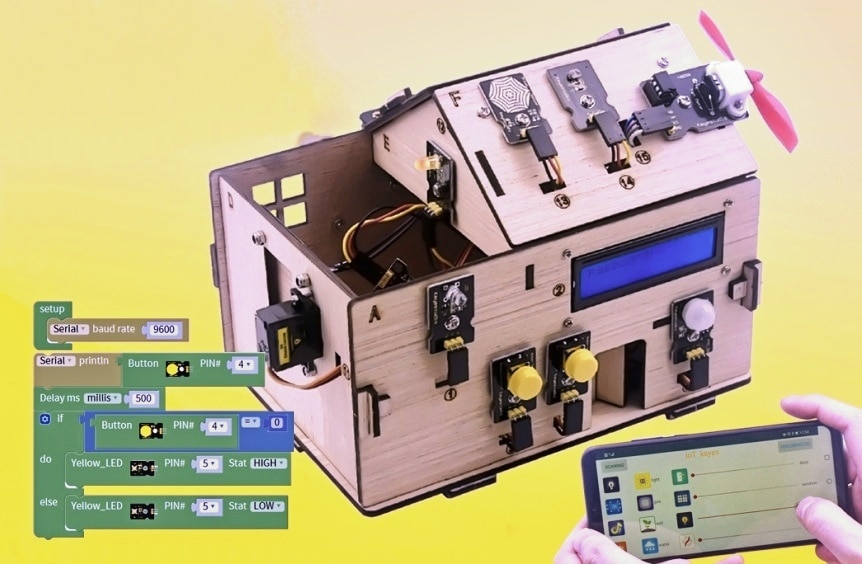 Chytrý domeček pro Arduino - STEAM DIY výukový kit