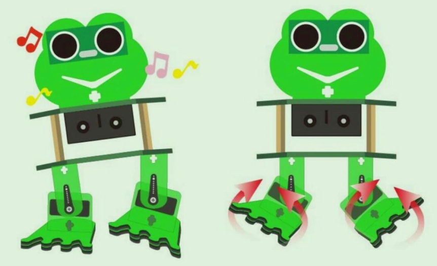 Keyestudio DIY robotický chodící žabák kompatibilní s Otto DIY pohyby