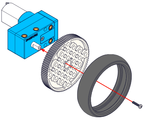 Motor 180PRM s optickým enkodérem instalace