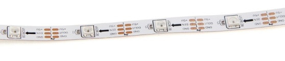 RGB LED pásek - adresovatelný, utěsněný