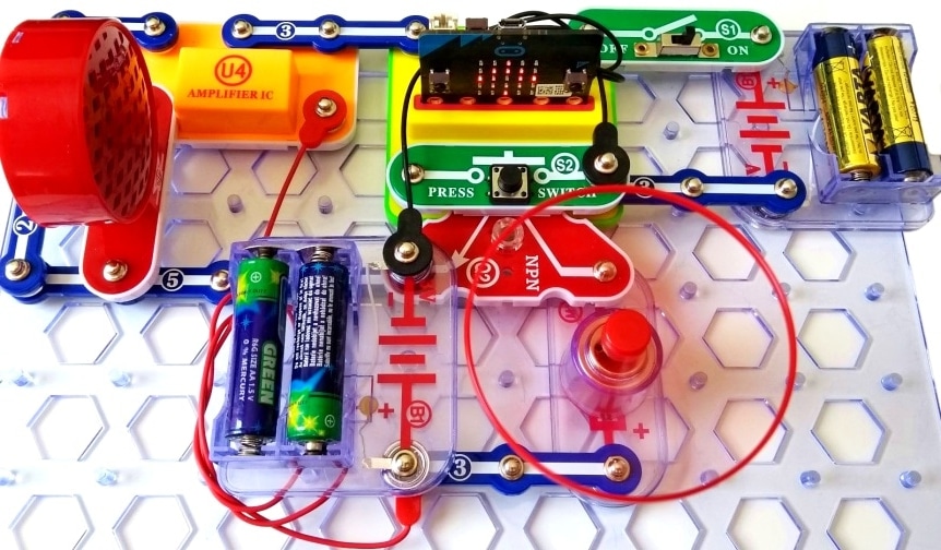 Snap:bit Combo Kit - adaptér pro micro:bit a rozšiřující kit pro patentkové obvody - projekt