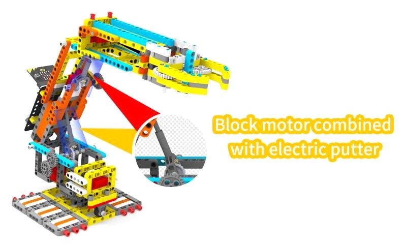 Programovatelná robotická ruka Arm:bit pro LEGO® - zvedací tyče