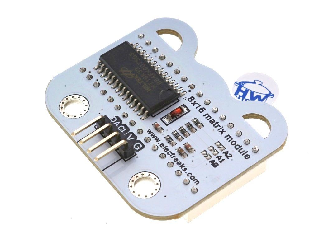 8x16 LED Matrix modul - červená - HWKITCHEN