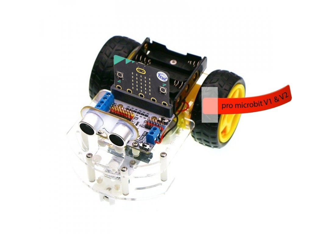 ElecFreaks Chytrý micro:bit robot s motor:bit Varianta kitu: s deskou micro:bit V2.21