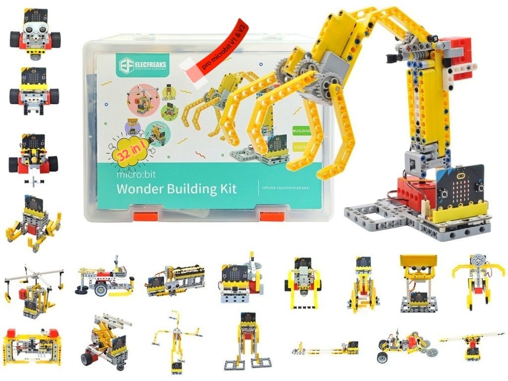 ElecFreaks Wonder Building Kit - stavebnice robotů s Wukong 32v1 pro LEGO® (bez micro:bit)
